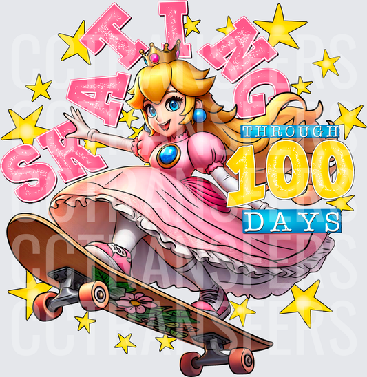 Slaying Through 100 Days Skateboarding Princess (DTF)