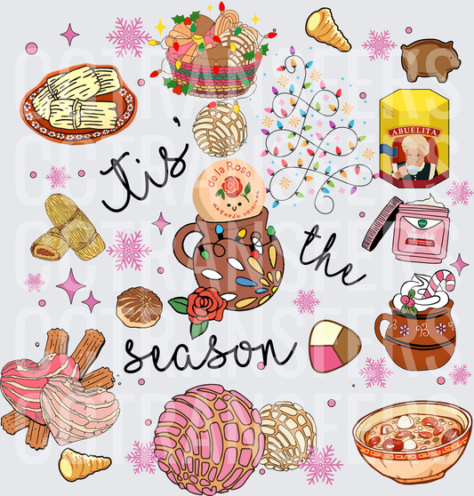 Tis the Season Mexican Holiday Treats Collage (DTF)