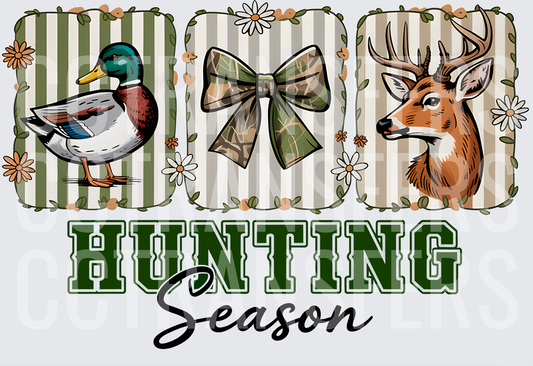 Hunting Season Mallard Duck Camo Bow Buck Deer (DTF)