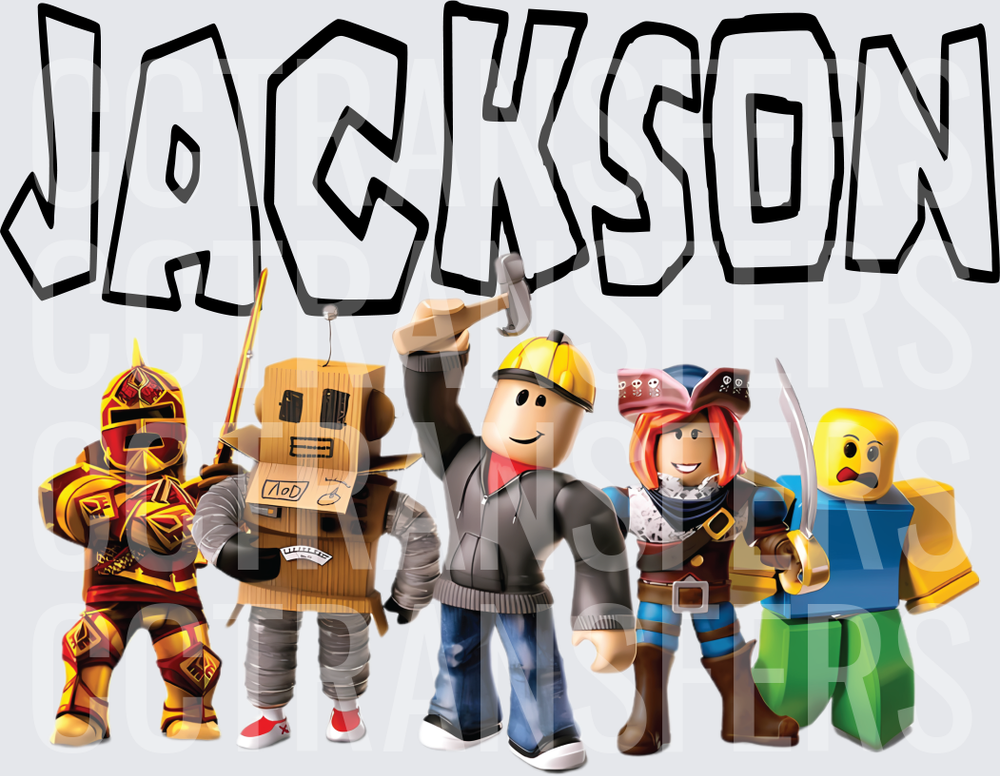Jackson Block Figure Squad with Builder Knight Robot Pirate (DTF)