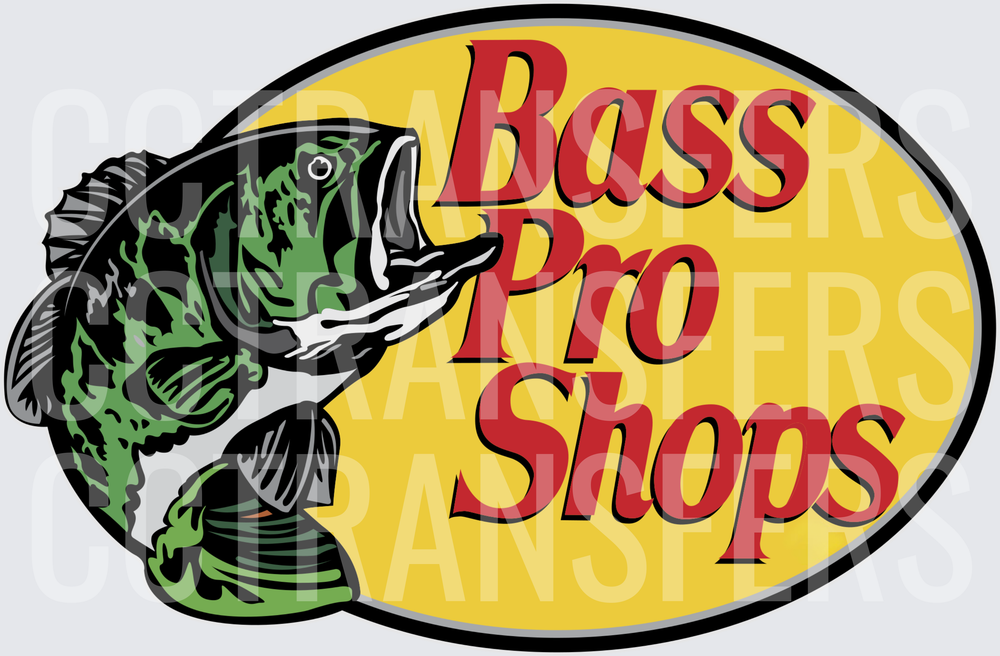 Leaping Largemouth Bass Oval Logo Fishing Emblem (DTF)