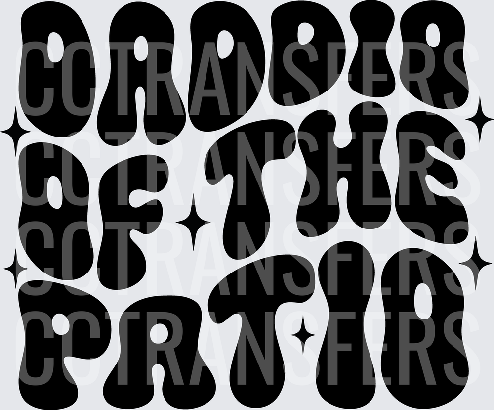 Daddio Of The Patio Retro Groovy Bold Text (DTF)