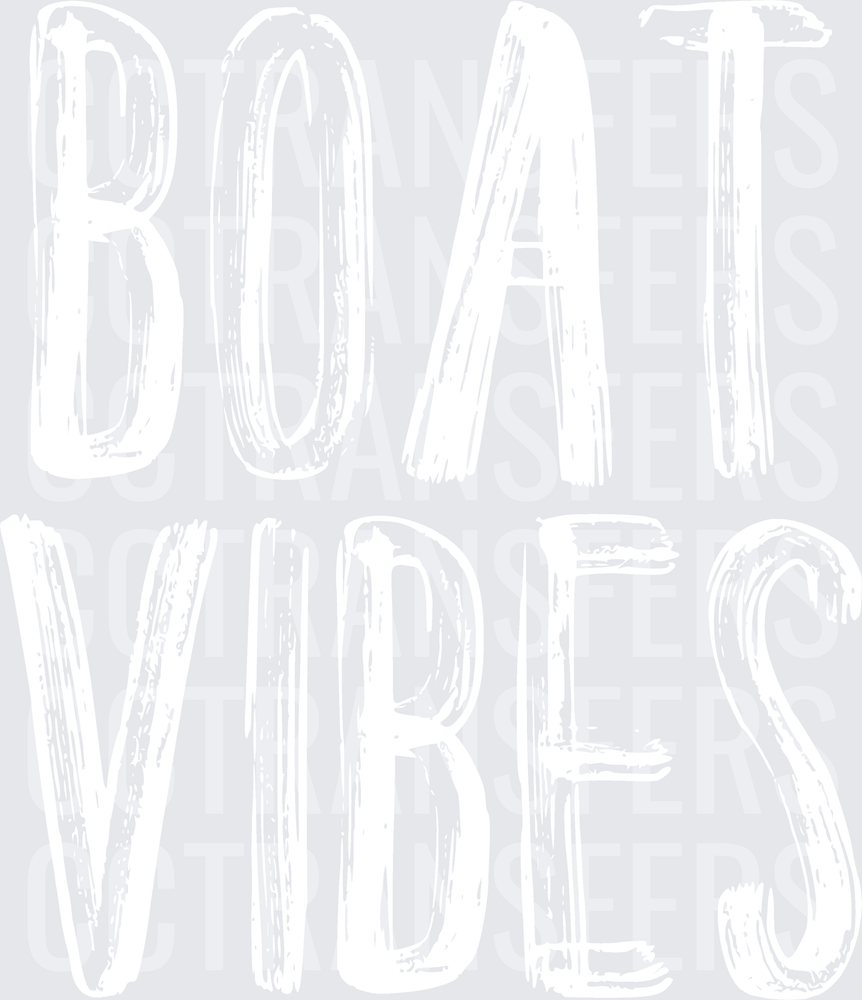 BoatVibes white (DTF)