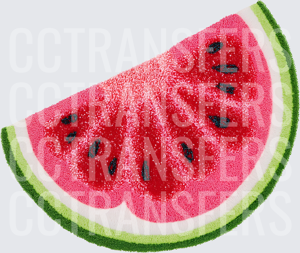 Glittery Watermelon Slice with Seeds Summer Fruit (DTF)