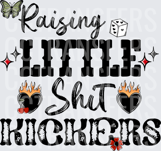Raising Little Sh*t Kickers Tattoo Style Mom (DTF)