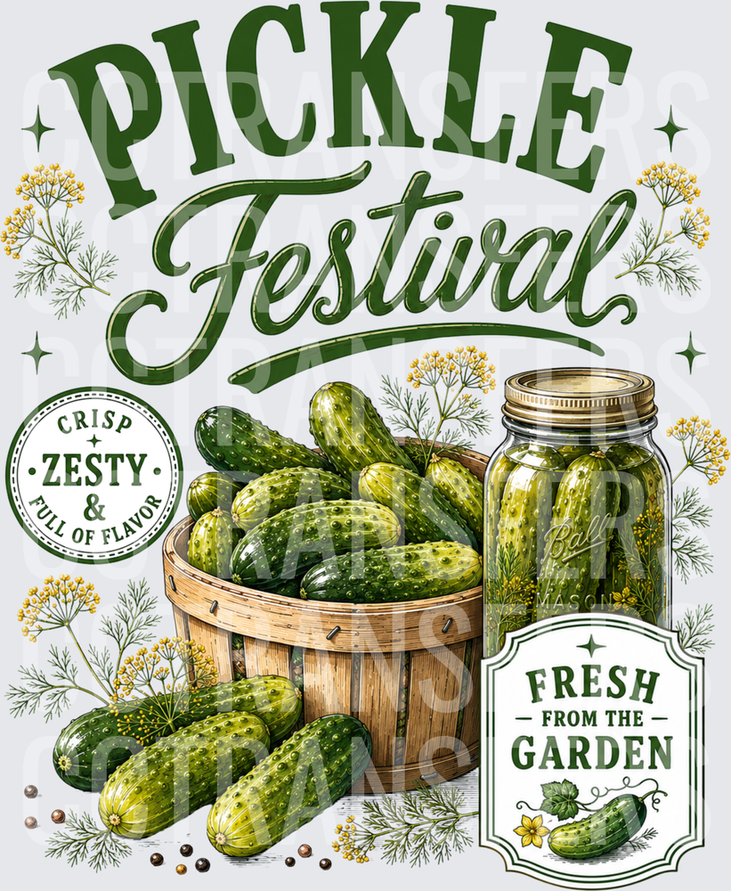 Pickle Festival Fresh From The Garden Crisp Zesty (DTF)