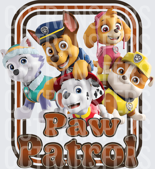 Paw Patrol Puppy Squad Group Pose (DTF)