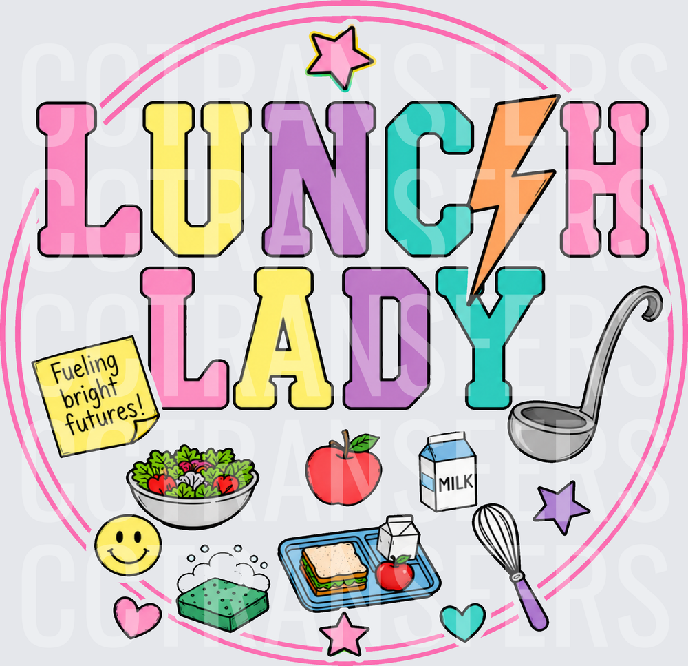 Lunch Lady Fueling Bright Futures Cafeteria Icons (DTF)