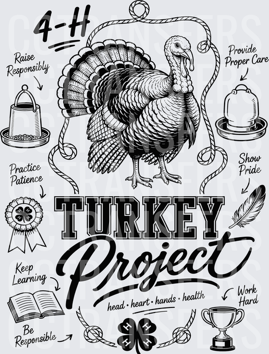 4-H Turkey Project Head Heart Hands Health (DTF)