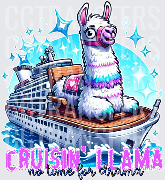 Cruisin' Llama No Time For Drama Cruise Ship (DTF)