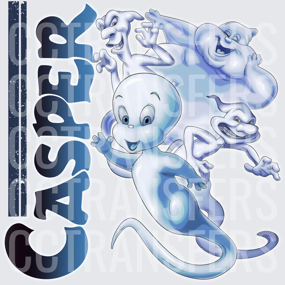 Friendly Little Ghost and Spooky Trio Ghost Crew (DTF)