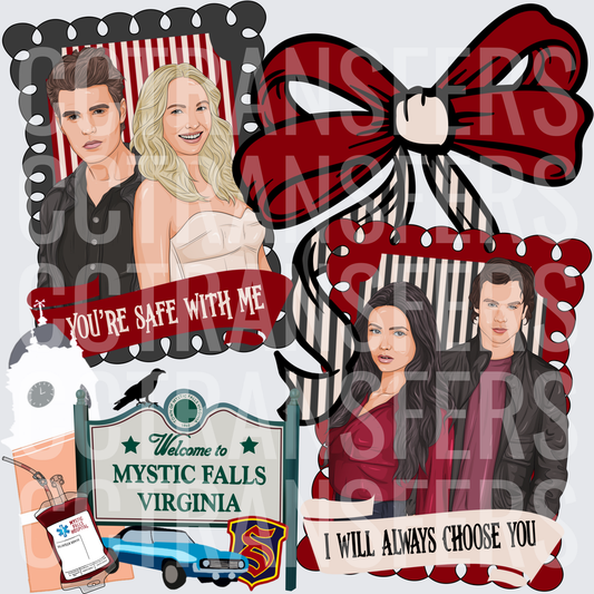 Mystic Falls Virginia You're Safe With Me I Will Always Choose You (DTF)