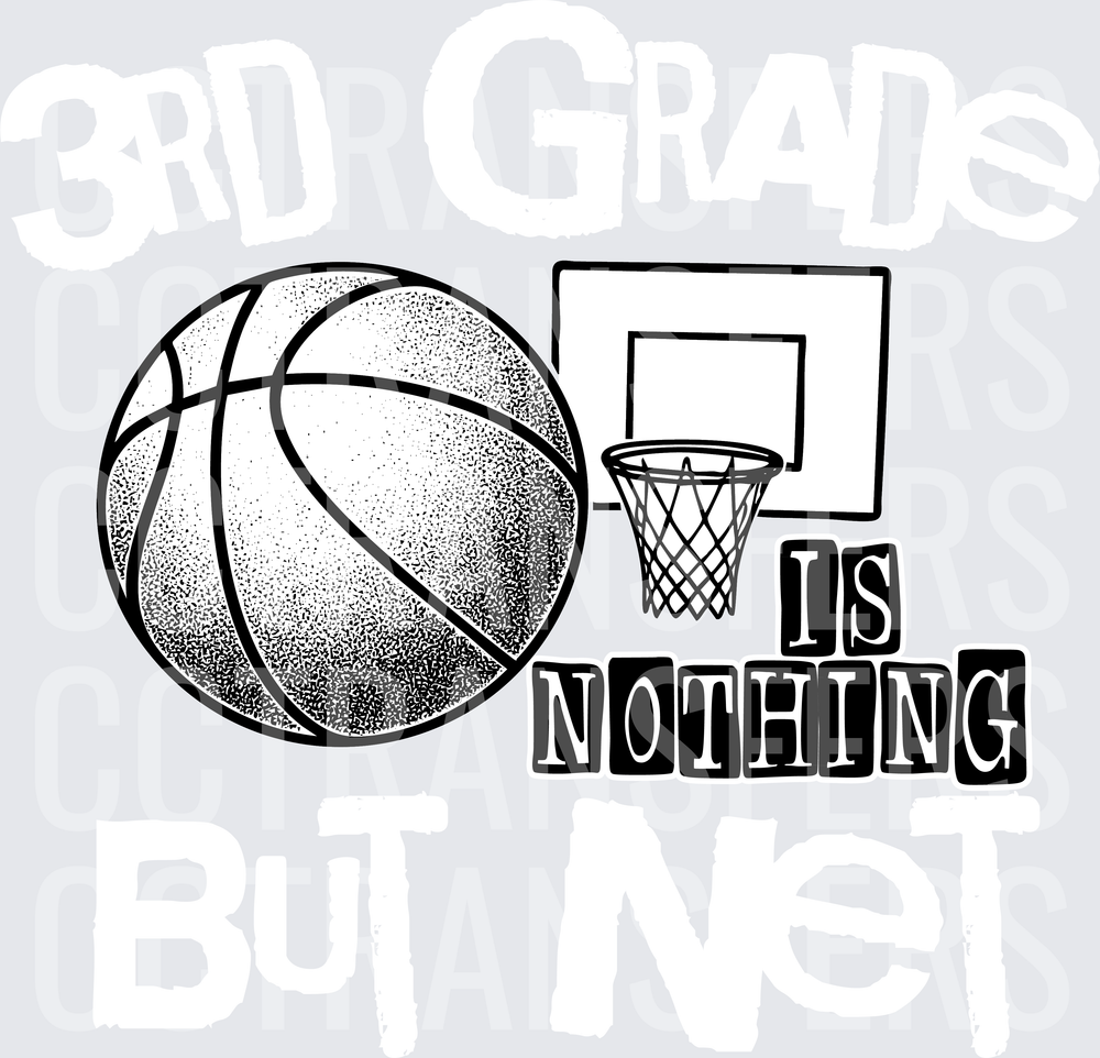 Basketball Hoop Is Nothing Dotwork Design (DTF)