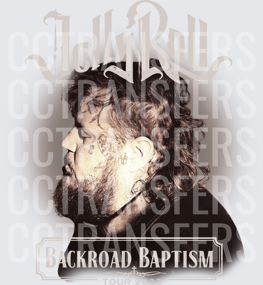 Backroad Baptism Tour 2023 Tattooed Artist Portrait (DTF)