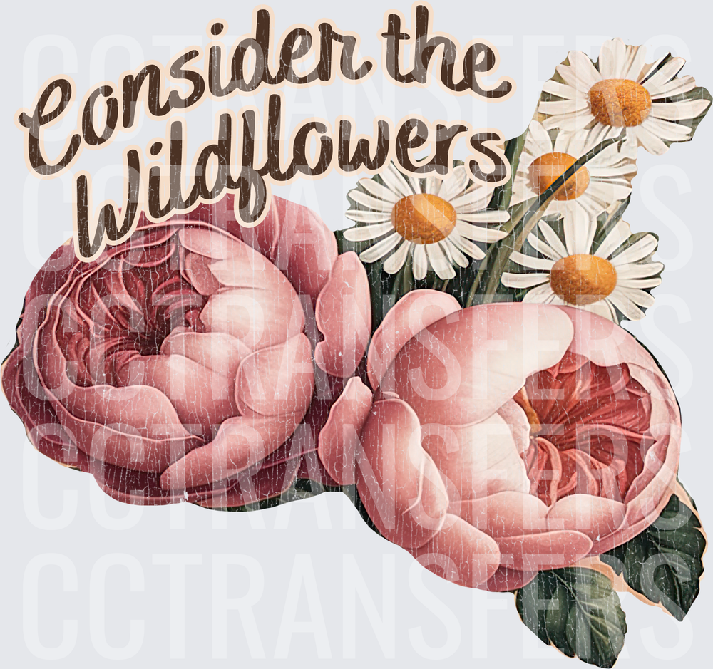 Consider the Wildflowers Vintage Floral Bouquet (DTF)
