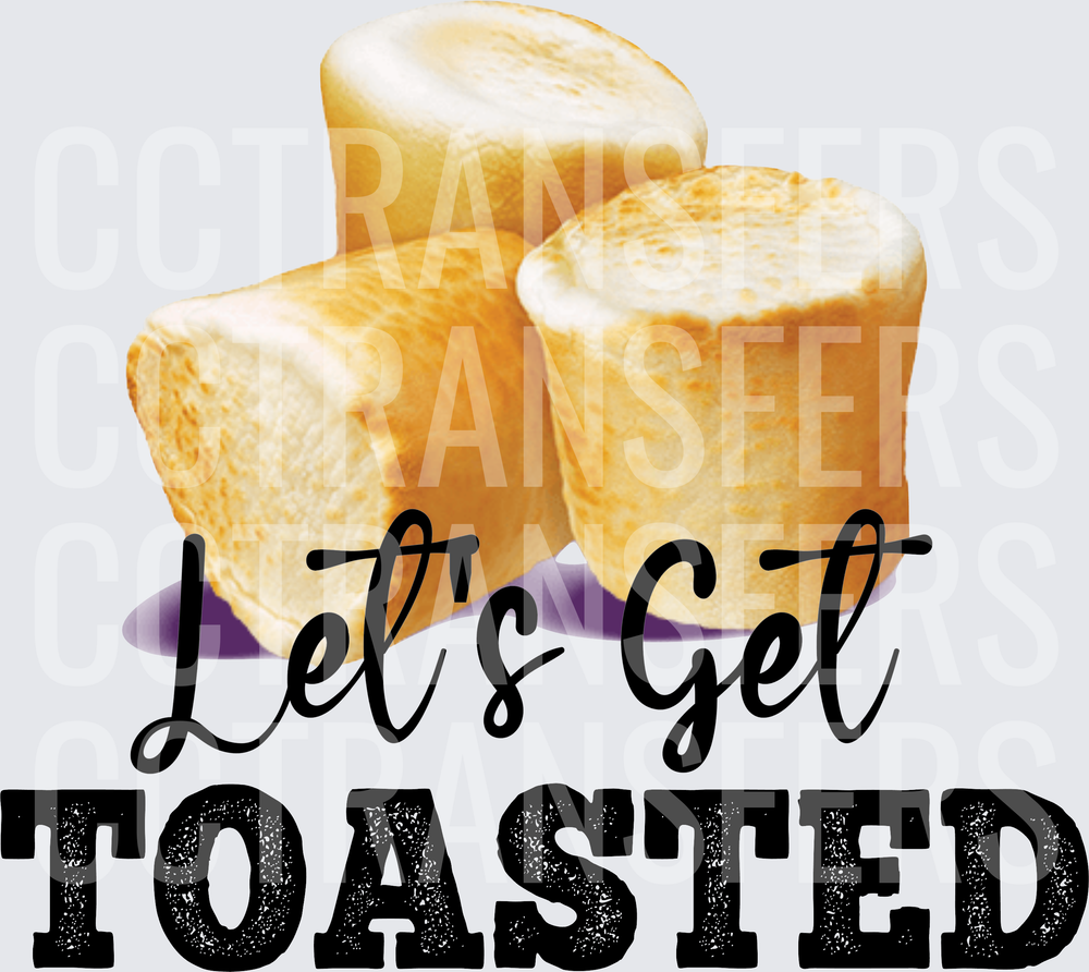 Let's Get Toasted Marshmallow Campfire Design (DTF)