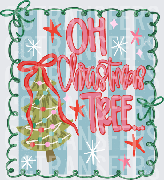 Oh Christmas Tree Retro Holiday Design (DTF)