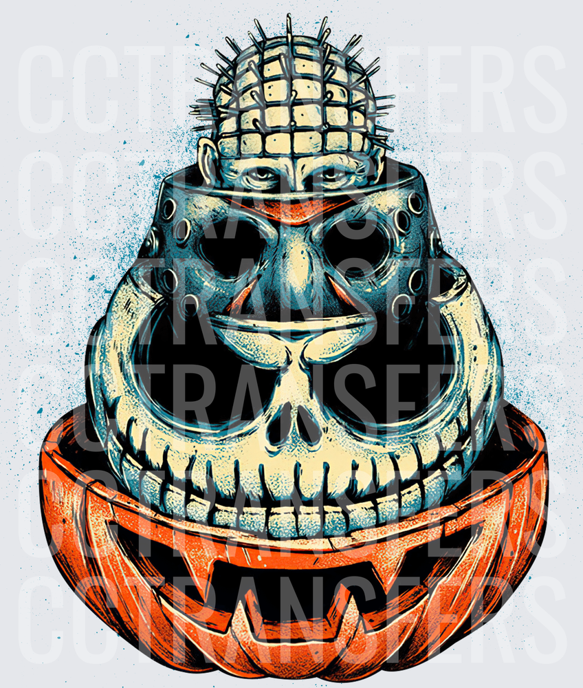 Horror Icons Nesting Skull Jack-O-Lantern Stack (DTF)