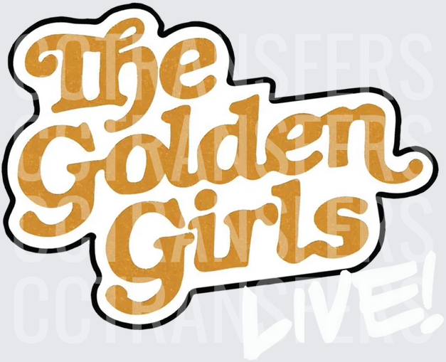 The Golden Girls Retro Script Logo (DTF)