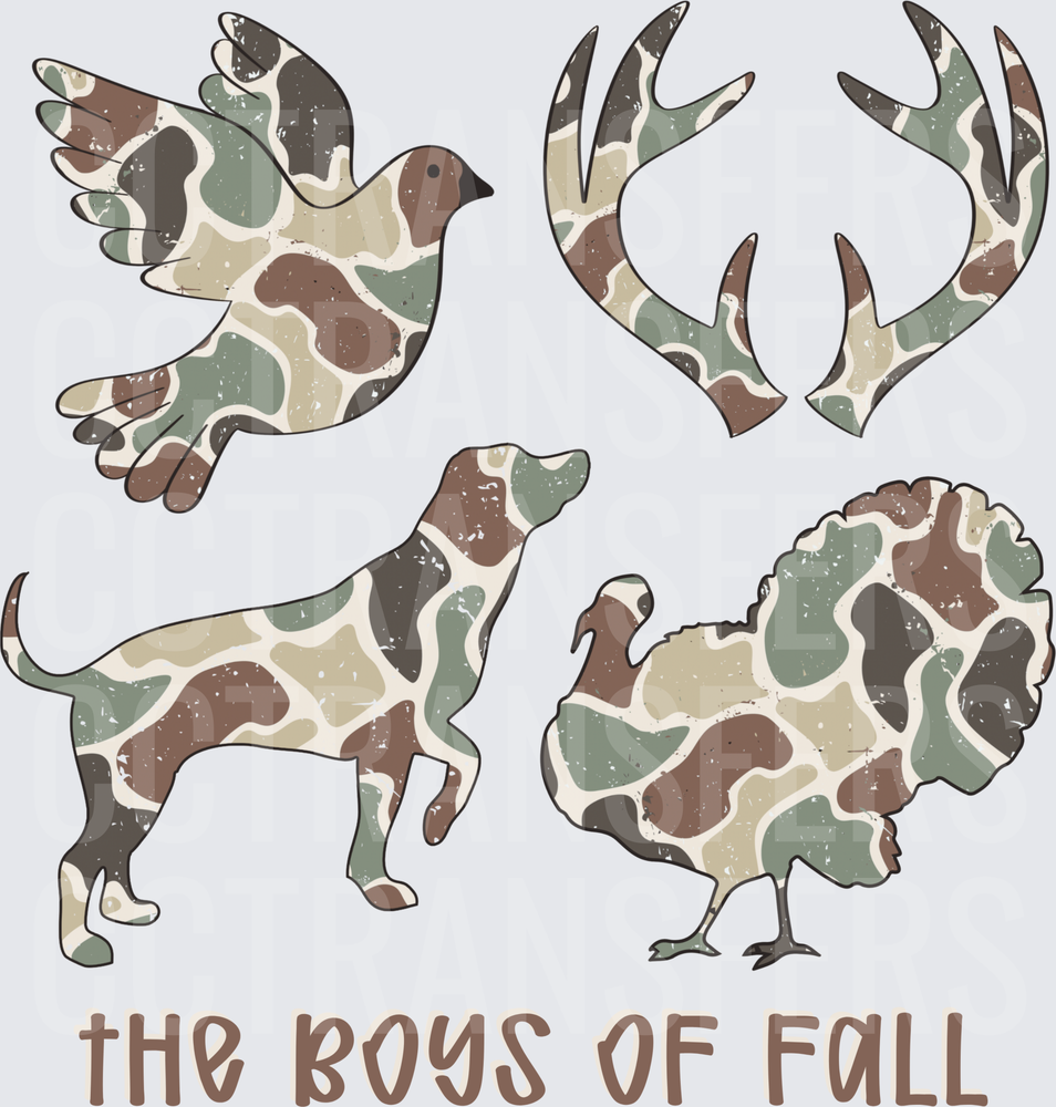 The Boys Of Fall Camo Hunting Icons (DTF)