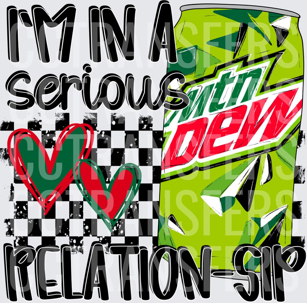 I'm In A Serious Relation-Sip Soda Can Hearts (DTF)