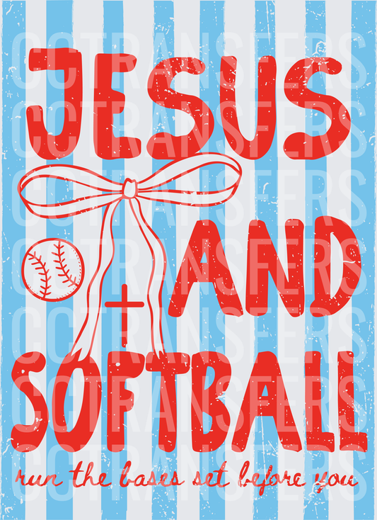 Jesus and Softball Run the Bases Set Before You (DTF)