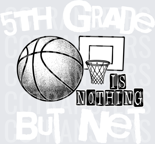 Basketball Hoop Is Nothing Dotwork Design (DTF)