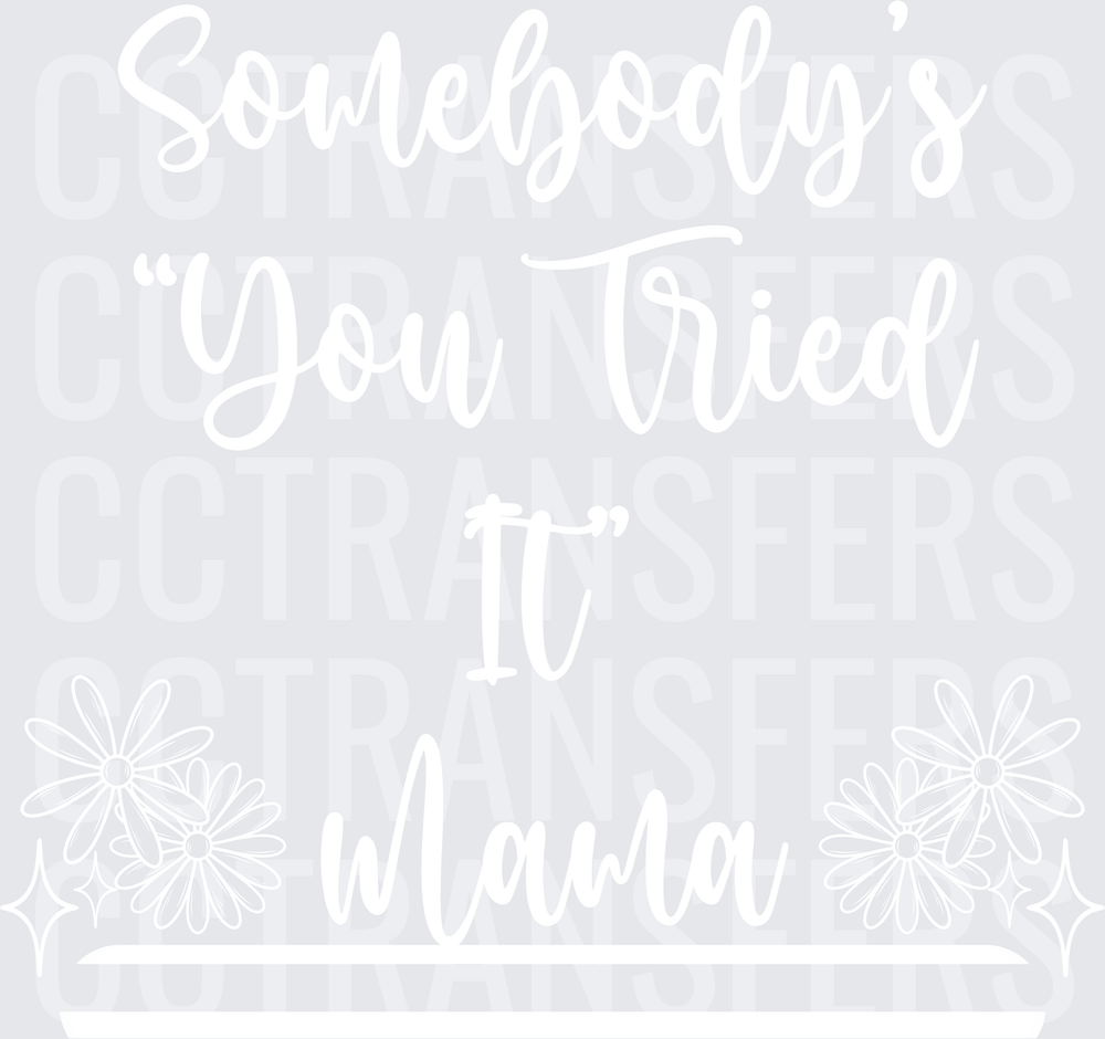 Bold White Blank Minimal Clean Graphic Design (DTF)