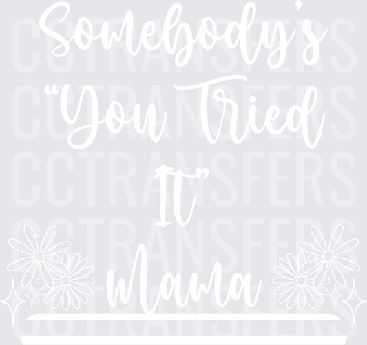 Bold White Blank Minimal Clean Graphic Design (DTF)