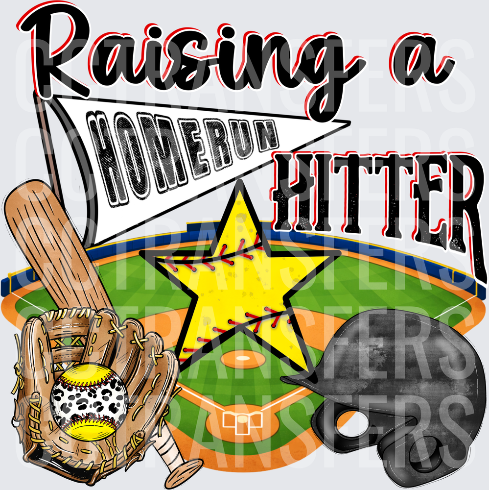 Raising a Homerun Hitter Softball Baseball Field Star (DTF)