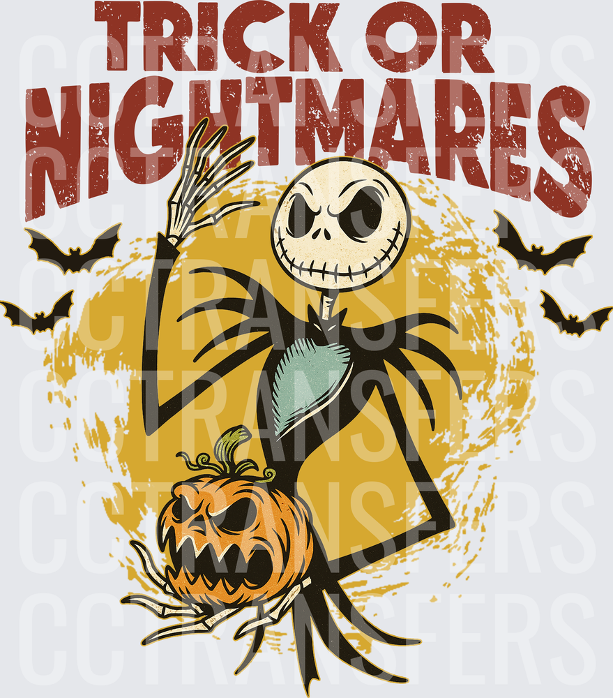 Trick Or Nightmares Skeleton King with Jack-O-Lantern (DTF)