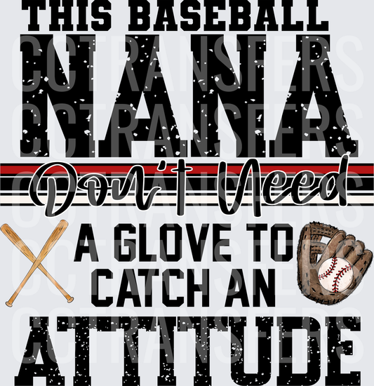 This Baseball Nana Don't Need A Glove To Catch An Attitude (DTF)