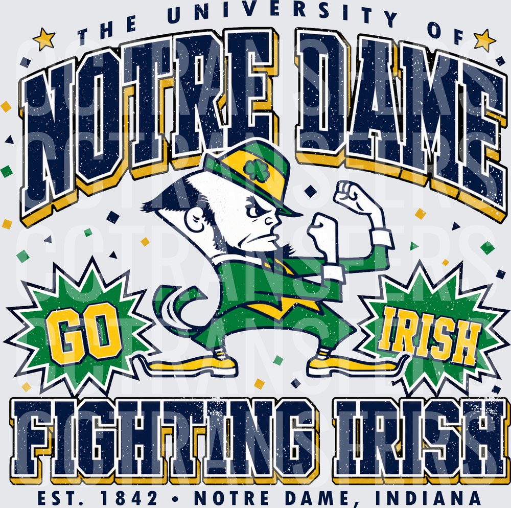 Go Fighting Irish Est. 1842 Notre Dame Indiana (DTF)