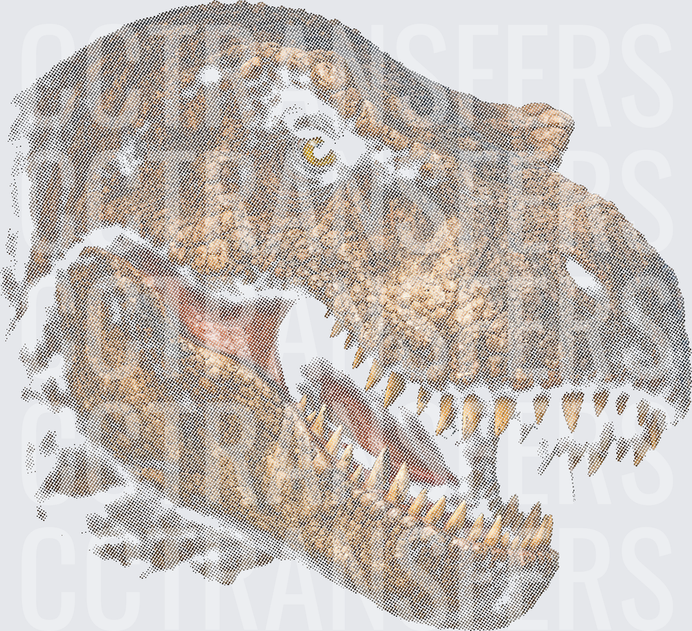 halftone t rex