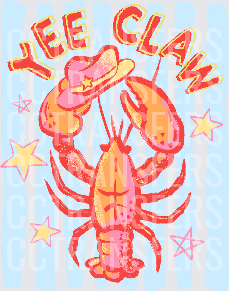 Yee Claw Cowboy Lobster with Stars (DTF)