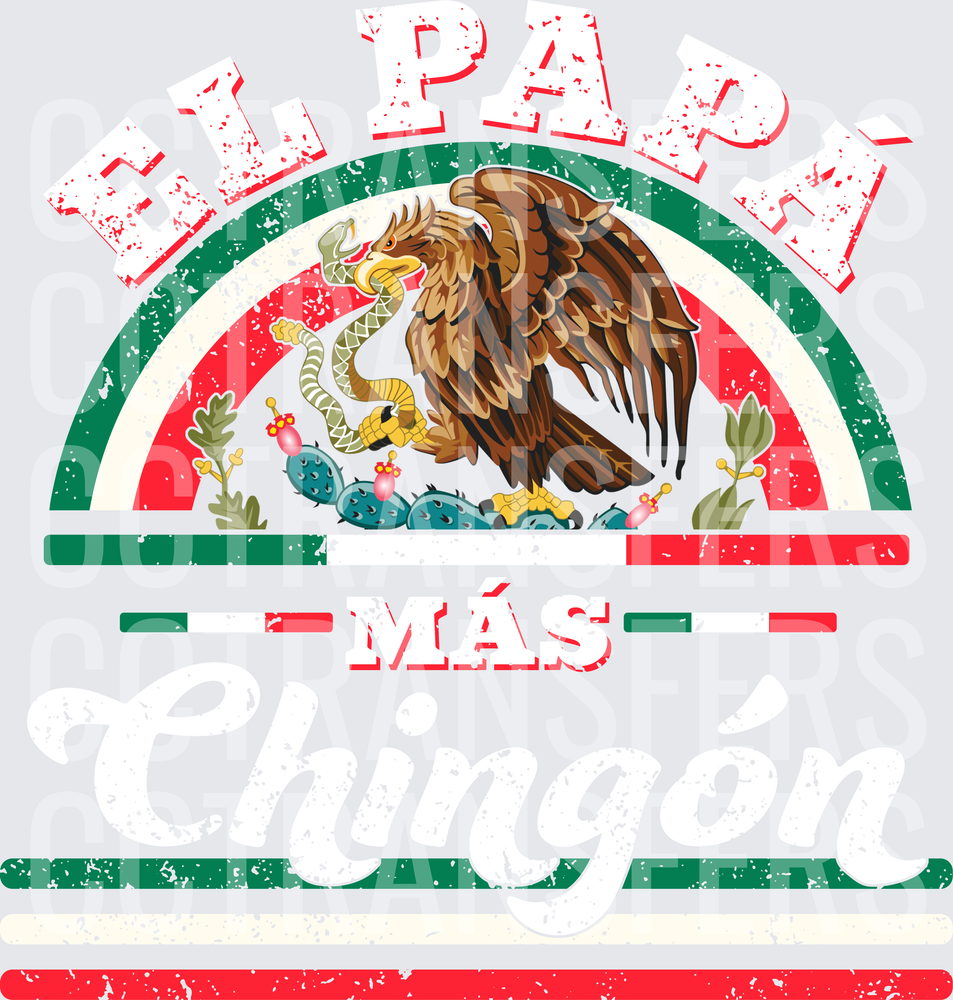 El Papá Más Mexican Eagle Rainbow Arch (DTF)