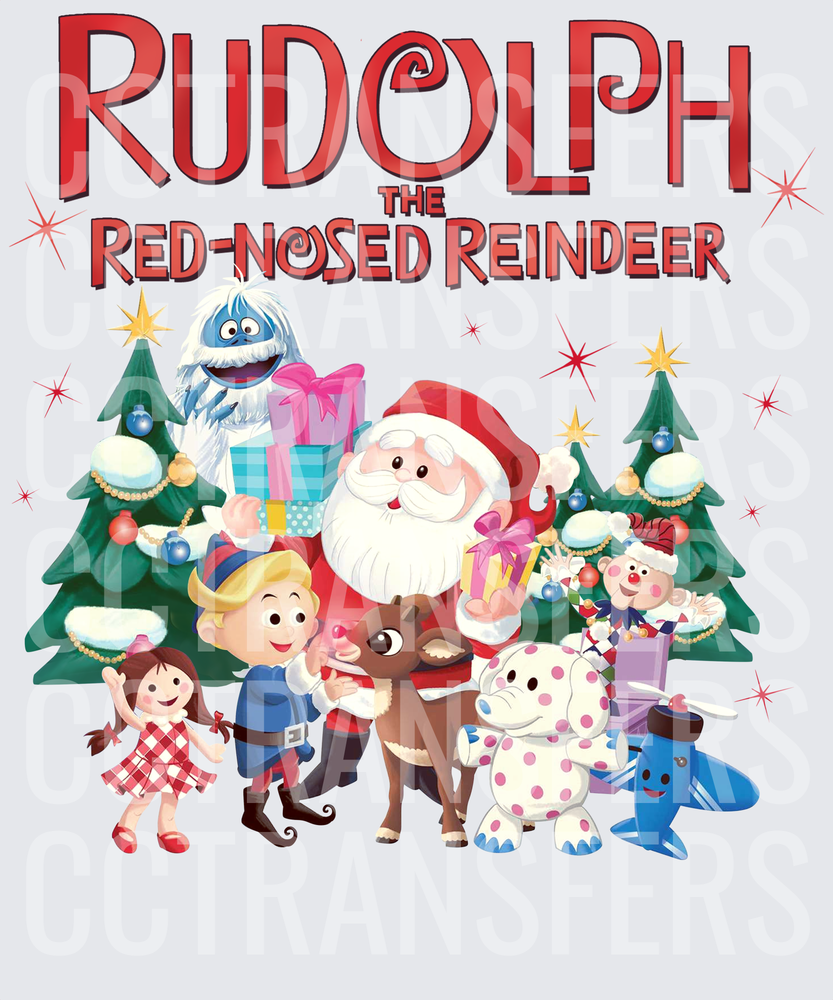 Rudolph Red-Nosed Reindeer Holiday Character Group (DTF)