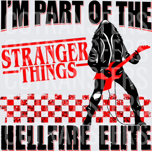 I'm Part of the Hellfire Elite Rock Guitar Silhouette (DTF)