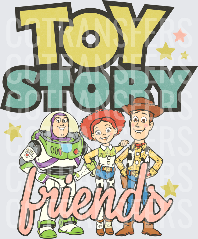 Toy Story Friends Buzz Jessie Woody Characters (DTF)