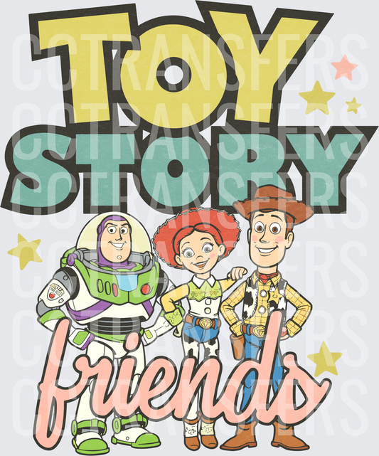 Toy Story Friends Buzz Jessie Woody Characters (DTF)