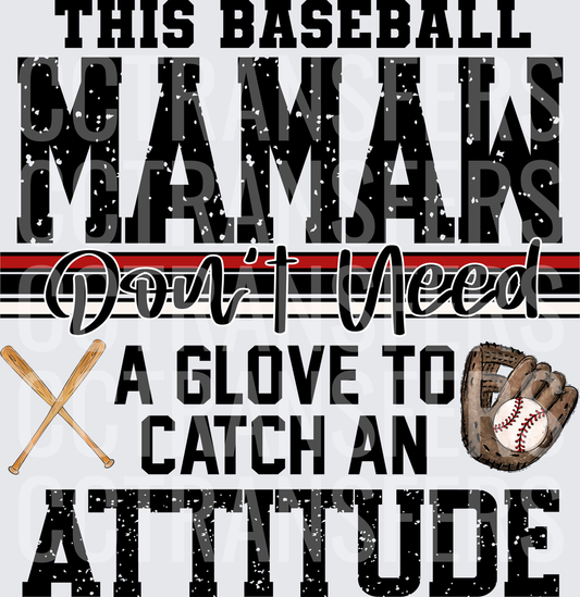 This Baseball Mamaw Don't Need A Glove To Catch An Attitude (DTF)