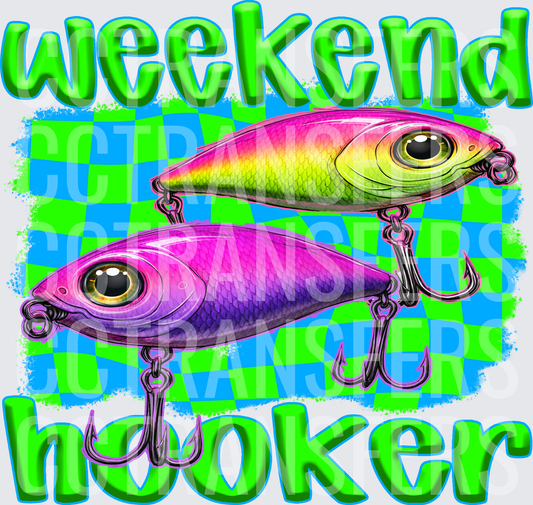 Weekend Hooker Neon Fish Lure Duo Checkered (DTF)