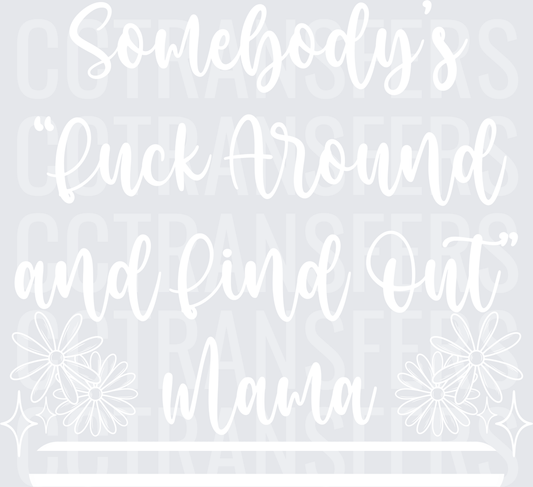 Bold Minimalist Abstract White Graphic Design (DTF)