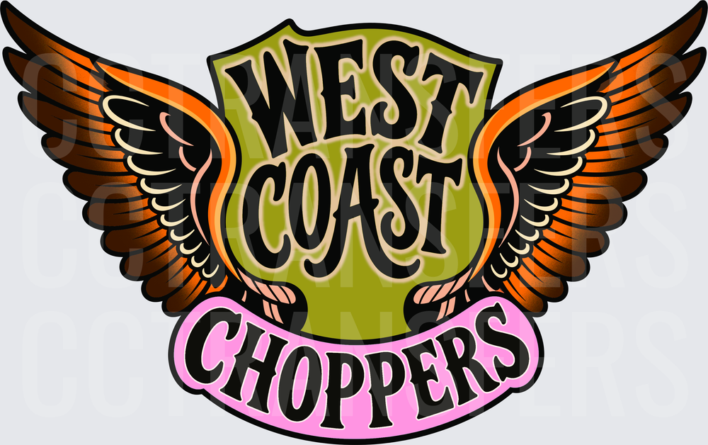 West Coast Choppers Winged Shield Badge (DTF)