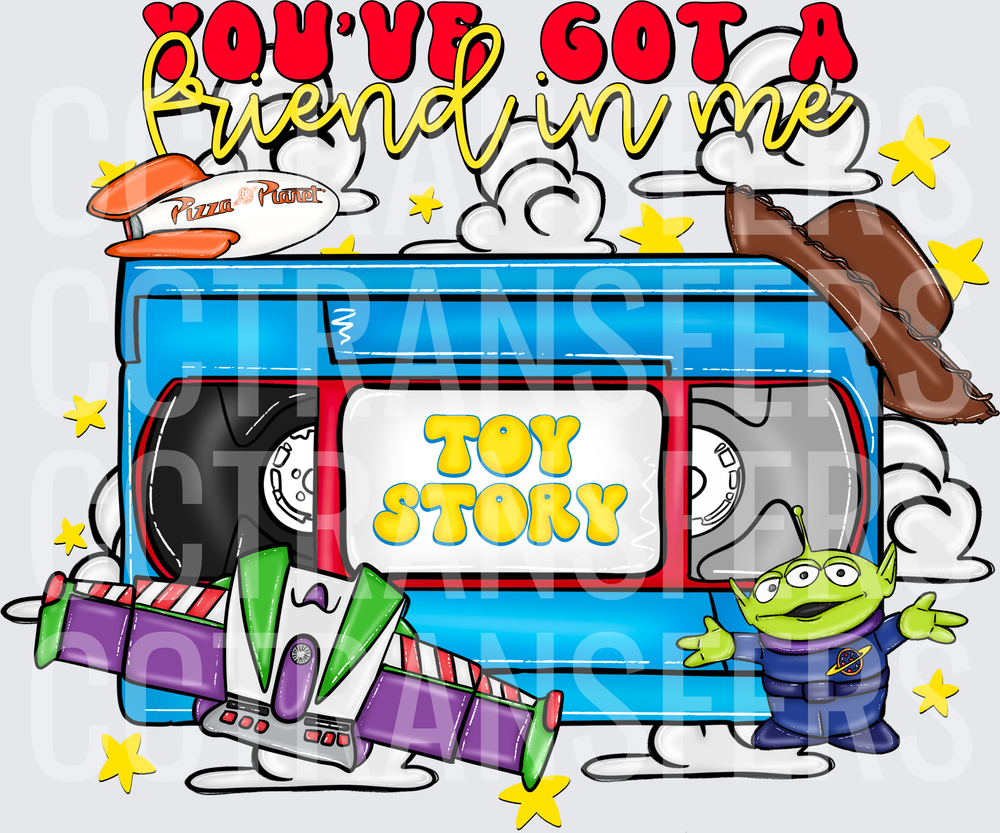 You've Got A Friend In Me Retro VHS Toy Design (DTF)
