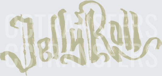 Jelly Roll Distressed Script Logo (DTF)