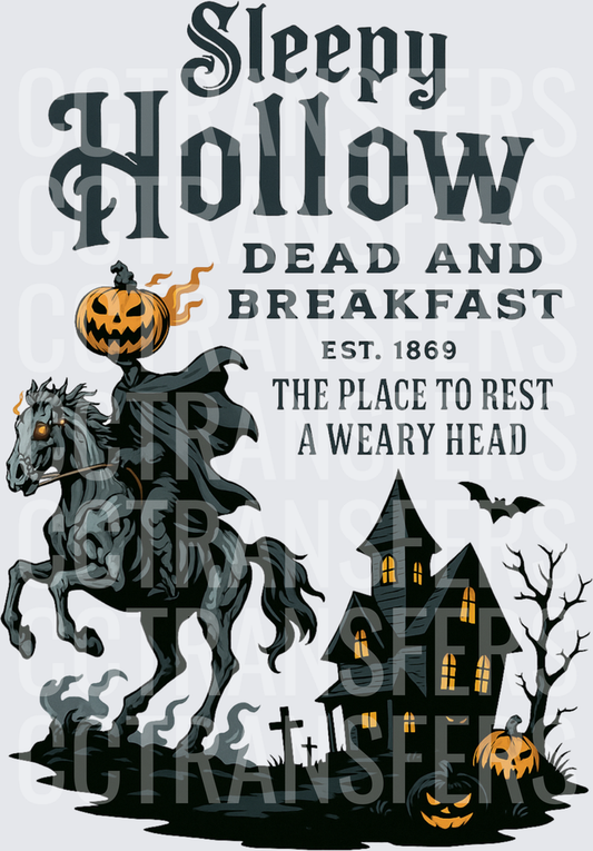 Sleepy Hollow Dead and Breakfast Headless Horseman (DTF)