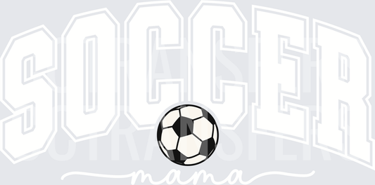 Classic Black and White Soccer Ball Bold Outline (DTF)