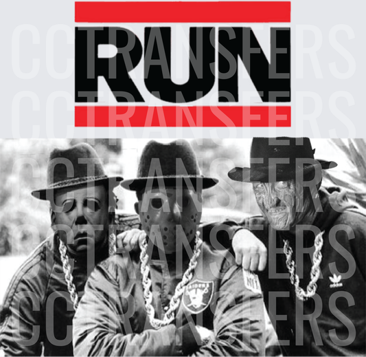 RUN Horror Icons Michael Jason Freddy Hip Hop (DTF)