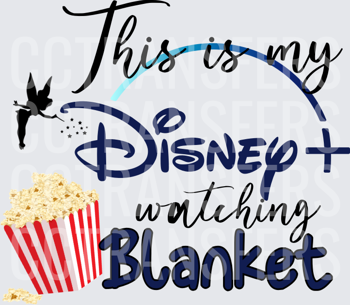 This Is My Streaming Watching Blanket Fairy Popcorn (DTF)